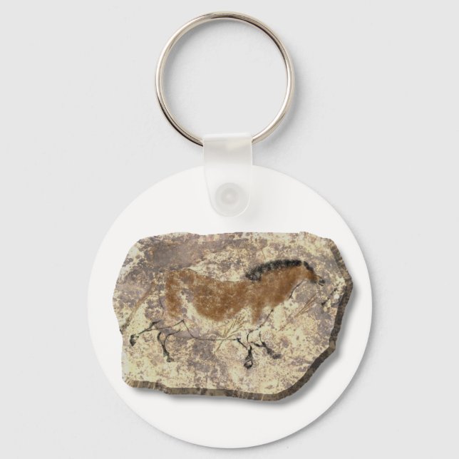 Lascaux  Horse stone Keychain (Front)