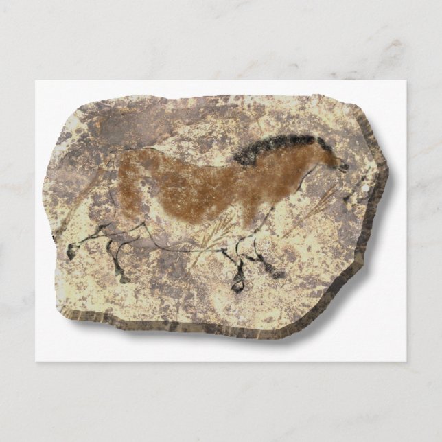Lascaux  Horse stone Postcard (Front)