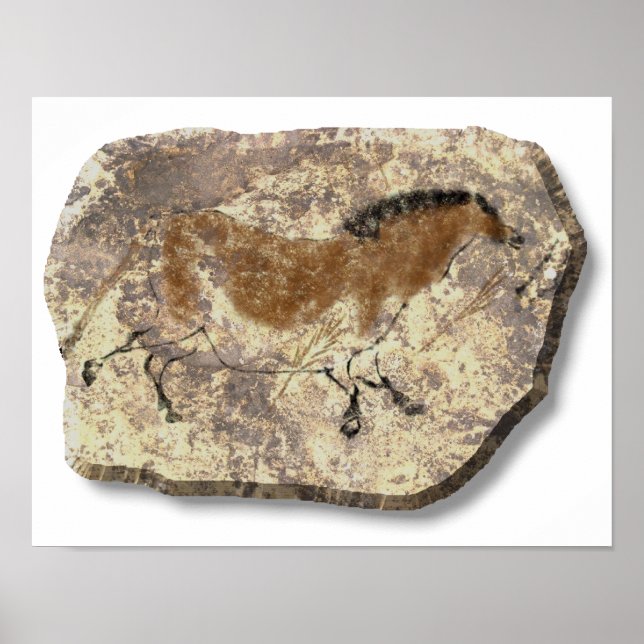 Lascaux  Horse stone Poster (Front)