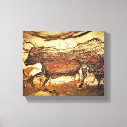 Lascaux Prehistoric Cave Painting Canvas Print