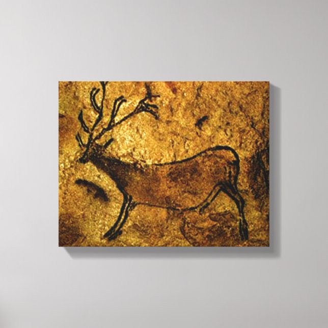 Lascaux Prehistoric Cave Painting of Elk Canvas (Front)