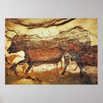 Lascaux Prehistoric Cave Painting Poster by Franceimages at Zazzle