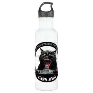 Laser cat for C4SS Domination of Hydration Stainless Steel Water Bottle