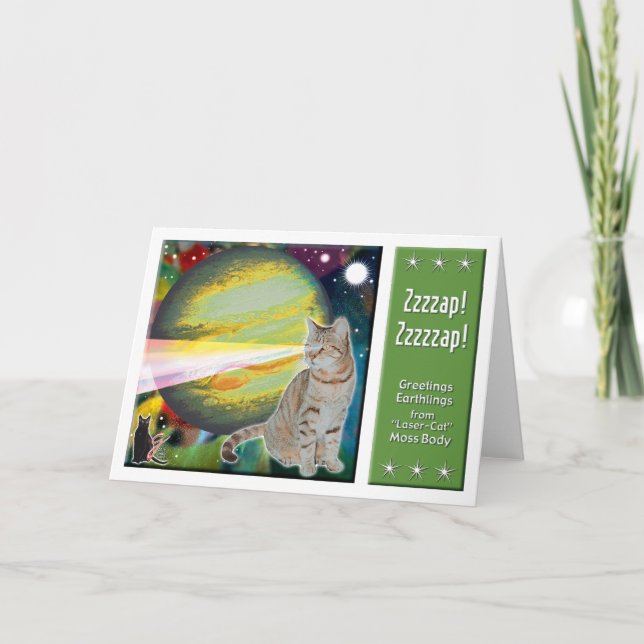 Laser-Cat Mossbody Card (Front)