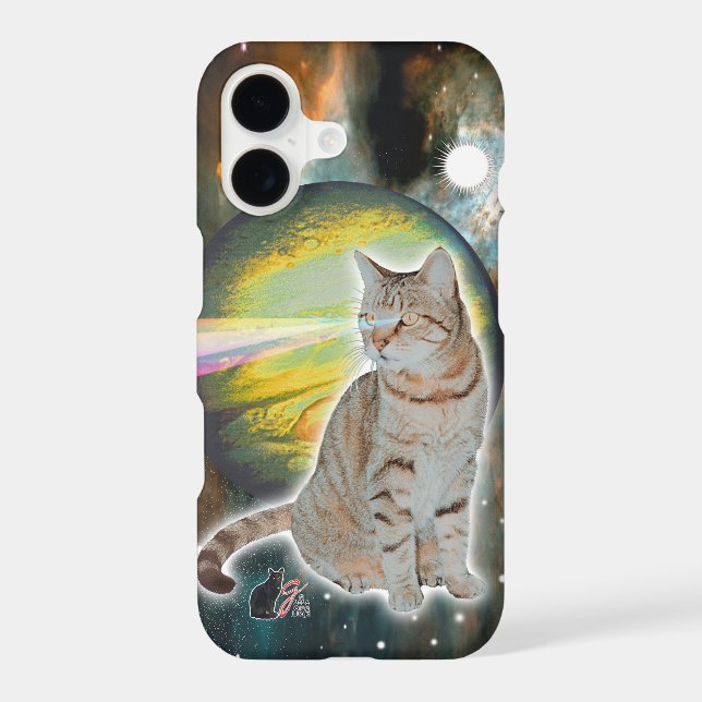 Laser Cat Mossbody Case-Mate iPhone Case (Back)