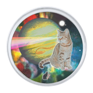 Laser-Cat Mossbody Lapel Pin
