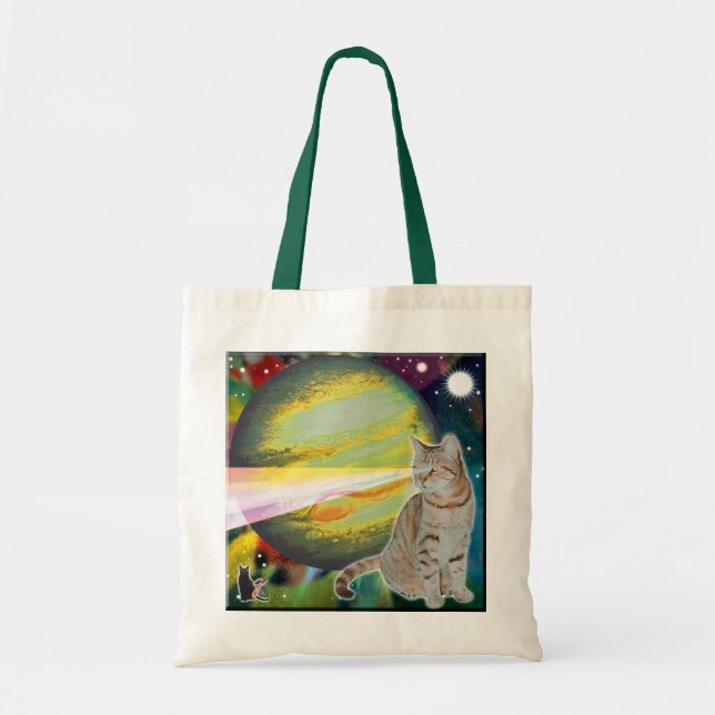 Laser-Cat Mossbody Tote Bag (Front)