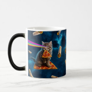 Laser Cat Pizza Party                              Color Morph Mug