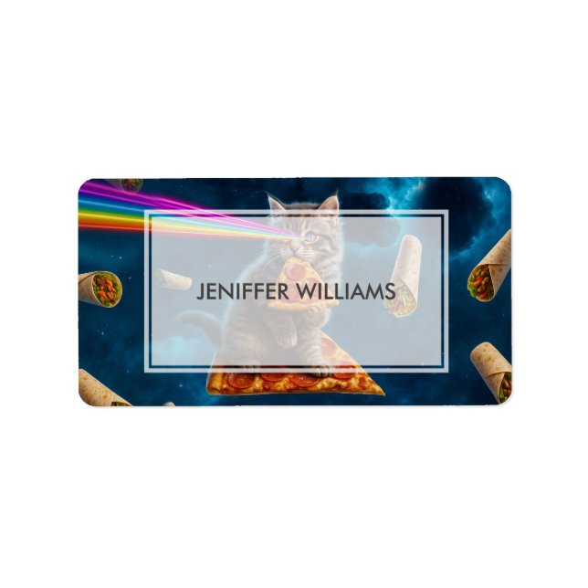 Laser Cat Pizza Party                              Label (Front)