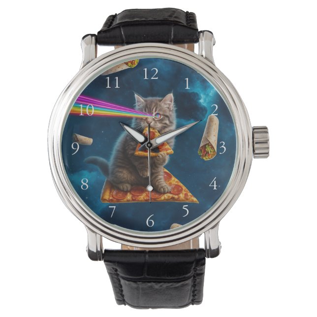 Laser Cat Pizza Party                              Watch (Front)