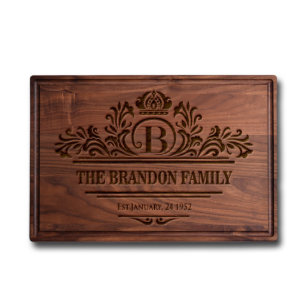Laser Engraved "Family Name" Cutting Board
