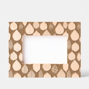Laser engraved leafy frames
