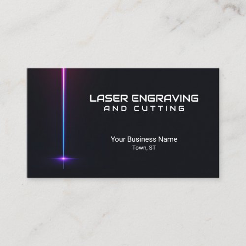 Laser Engraving Etching Cutting Business Card
