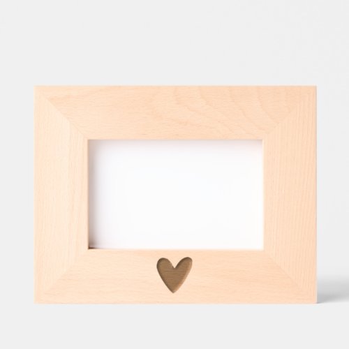 Laser Etched Heart Picture Frame Engraved Frames