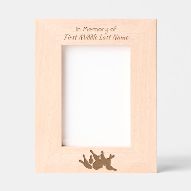Laser Etched Picture Frame Engraved Frames (Front)