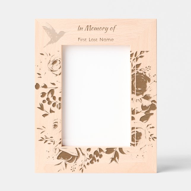 Laser Etched Picture Frame Engraved Frames (Front)