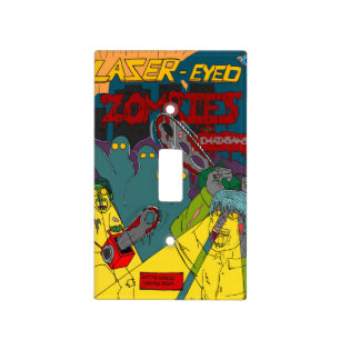 Laser-Eyed Zombies with Chainsaws Switch Cover