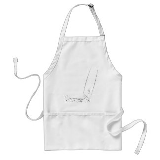 laser flat adult apron
