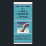 Laser Hair Rack Card<br><div class="desc">Laser Hair Removal Advertisement</div>