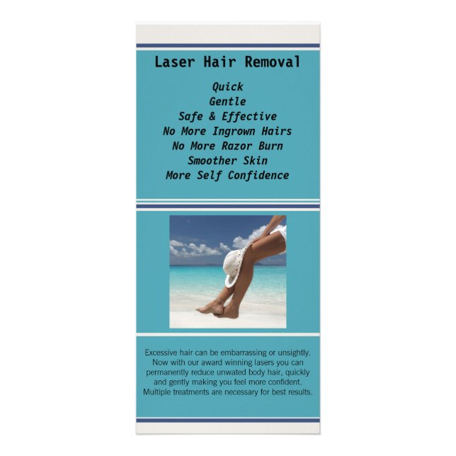 Laser Hair Rack Card | Zazzle