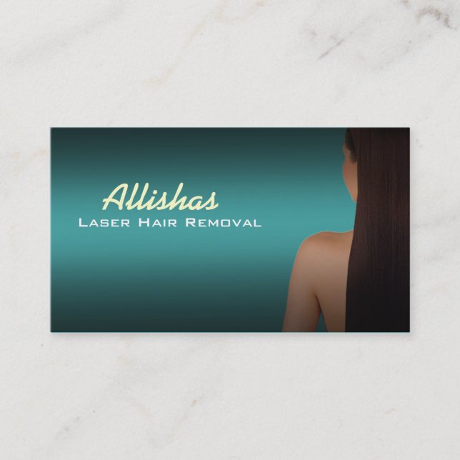 Laser Hair Removal Business Cards (Front)