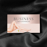 Laser Hair Removal Skin Care Salon Gold Bronze Business Card