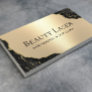 Laser Hair Removal Skin Clinic Black & Gold Marble Business Card