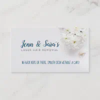 Laser Hair Removal Slogans business cards Zazzle