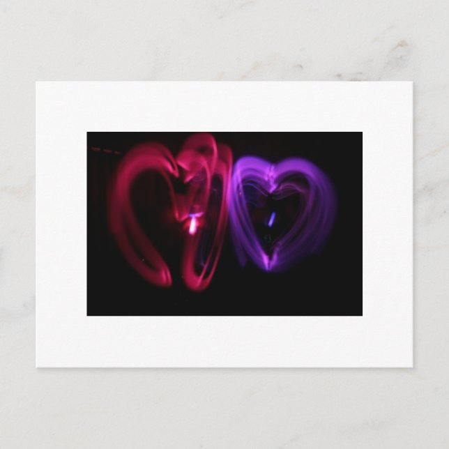 Laser Hearts Postcard (Front)