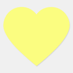 Laser Lemon (solid color) Heart Sticker