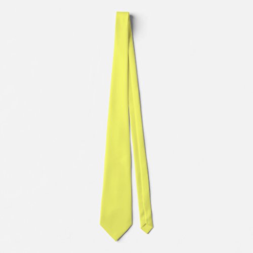 Laser Lemon  solid color Neck Tie