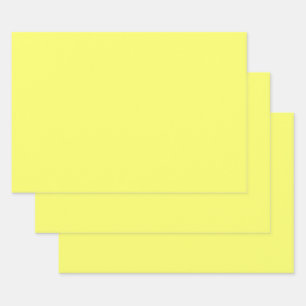 Laser Lemon (solid color) Wrapping Paper Sheets