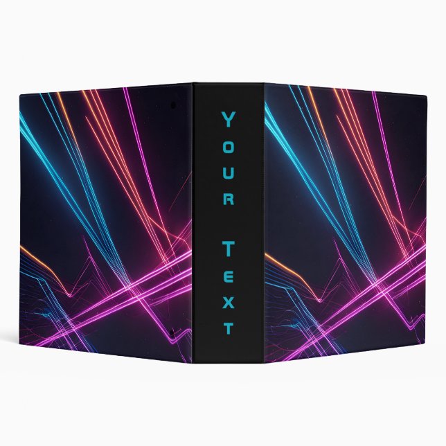 Laser Lights 3 Ring Binder (Background)