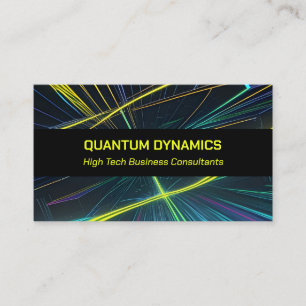 Laser Lights High Tech IT Technology Business Card