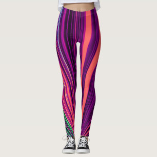Laser Lights Leggings Pink and Purple