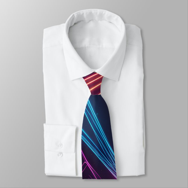 Laser Lights Neck Tie (Tied)