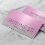 Laser & Skin Beauty Salon Esthetician Pink Silver Business Card