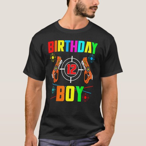 Laser tag 12th Birthday Boy Indoor Lasertag Game 1 T_Shirt