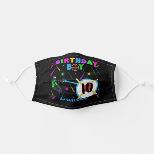 Laser Tag Birthday Boy Party Gamer Gaming  Adult Cloth Face Mask