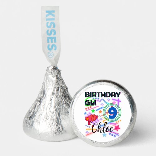 Laser Tag Birthday Girl Party Colorful  Hersheys Kisses