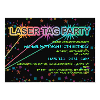 Laser Zone Party Invitations 3