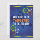 Laser Tag Birthday Party Invitation (Back)