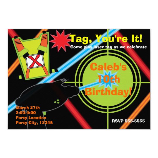 laser tag birthday party