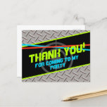 Laser Tag Boys Birthday Party Thank You Note Card