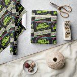 Laser Tag Boys Birthday Party Wrapping Paper