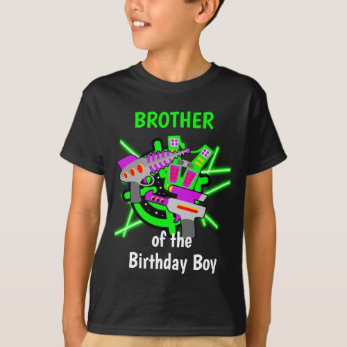 Laser tag Brother of the Birthday Boy shirt 