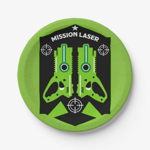 Laser Tag Combat Mission Kids   Paper Plates