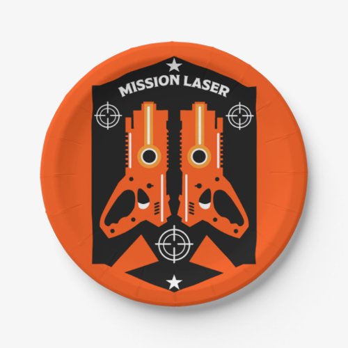 Laser Tag Combat Mission Kids    Paper Plates