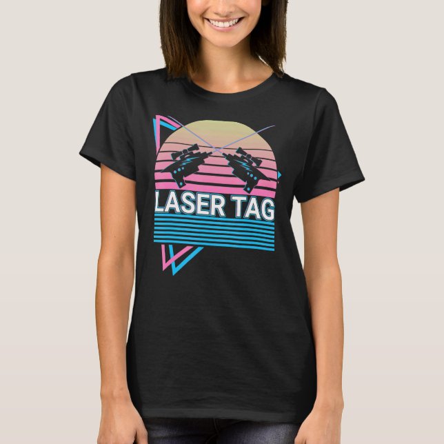 Laser Tag Game Lasertag Retro T-Shirt (Front)