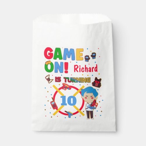 Laser Tag Game On Birthday Boy Party  Favor Bag